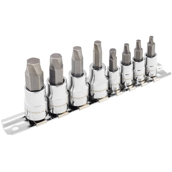 8Pc SAE Zeon Hex Bit Socket Set (E-Comm)